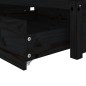 Giroletto con Cassetti Nero 90x200 cm Giroletto con Cassetti Nero 90x200 cm