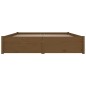 Giroletto con Cassetti Miele 135x190 cm 4FT6 Double Giroletto con Cassetti Miele 135x190 cm 4FT6 Double