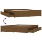 Giroletto con Cassetti Miele 135x190 cm 4FT6 Double Giroletto con Cassetti Miele 135x190 cm 4FT6 Double