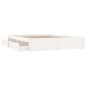 Giroletto con Cassetti Bianco 150x200 cm 5FT King Size Giroletto con Cassetti Bianco 150x200 cm 5FT King Size