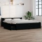 Giroletto con Cassetti Nero 140x200 cm Giroletto con Cassetti Nero 140x200 cm