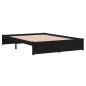 Giroletto Nero in Legno Massello 140x190 cm Giroletto Nero in Legno Massello 140x190 cm