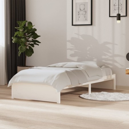 Giroletto Bianco in Legno Massello 90x190 cm 3FT Singolo
