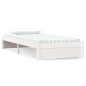Giroletto Bianco in Legno Massello 90x190 cm 3FT Singolo Giroletto Bianco in Legno Massello 90x190 cm 3FT Singolo