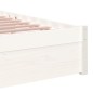 Giroletto Bianco in Legno Massello 90x190 cm 3FT Singolo Giroletto Bianco in Legno Massello 90x190 cm 3FT Singolo