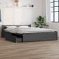 Giroletto con Cassetti Grigio 140x190 cm Giroletto con Cassetti Grigio 140x190 cm