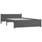 Giroletto con Cassetti Grigio 140x190 cm Giroletto con Cassetti Grigio 140x190 cm