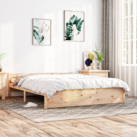 vidaXL Giroletto in Legno Massello 150x200 cm King Size