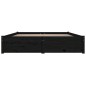 Giroletto con Cassetti Nero 200x200 cm Giroletto con Cassetti Nero 200x200 cm