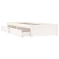 Giroletto con Cassetti Bianco 90x200 cm Giroletto con Cassetti Bianco 90x200 cm
