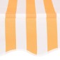 vidaXL Tenda da Sole Retrattile Manuale 350cm Strisce Arancione Bianco vidaXL Tenda da Sole Retrattile Manuale 350cm Strisce Arancione Bianco