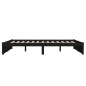 Giroletto Nero in Legno Massello 150x200 cm 5FT King Size Giroletto Nero in Legno Massello 150x200 cm 5FT King Size