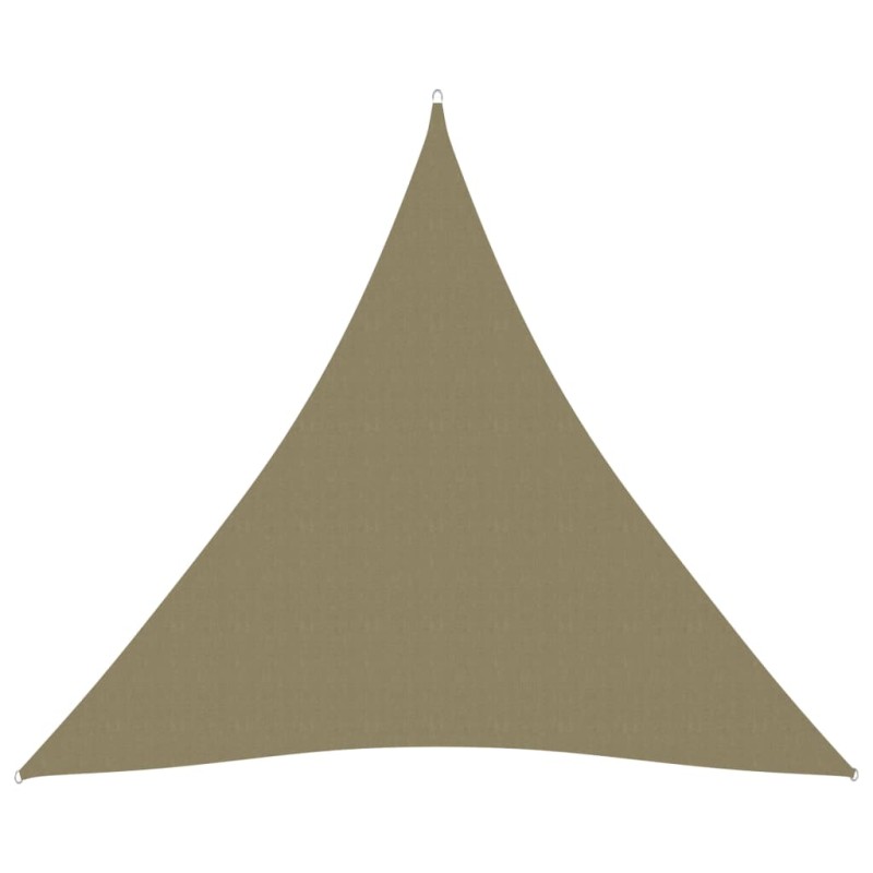 Parasole a Vela Oxford Triangolare 4x4x4 m Beige Parasole a Vela Oxford Triangolare 4x4x4 m Beige