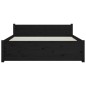 Giroletto Nero in Legno Massello 140x200 cm Giroletto Nero in Legno Massello 140x200 cm