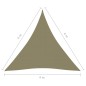Parasole a Vela Oxford Triangolare 4x4x4 m Beige Parasole a Vela Oxford Triangolare 4x4x4 m Beige