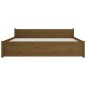 Giroletto Miele in Legno Massello 150x200 cm 5FT King Size Giroletto Miele in Legno Massello 150x200 cm 5FT King Size