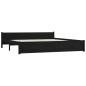 vidaXL Giroletto Nero in Legno Massello 180x200 cm Super King vidaXL Giroletto Nero in Legno Massello 180x200 cm Super King