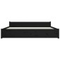 vidaXL Giroletto Nero in Legno Massello 180x200 cm Super King vidaXL Giroletto Nero in Legno Massello 180x200 cm Super King