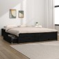 Giroletto con Cassetti Nero 150x200 cm 5FT King Size Giroletto con Cassetti Nero 150x200 cm 5FT King Size
