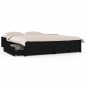 Giroletto con Cassetti Nero 150x200 cm 5FT King Size Giroletto con Cassetti Nero 150x200 cm 5FT King Size
