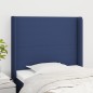 vidaXL Testiera ad Orecchio Blu 83x16x118/128 cm in Tessuto vidaXL Testiera ad Orecchio Blu 83x16x118/128 cm in Tessuto