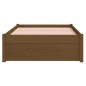 Giroletto Miele in Legno Massello 75x190cm 2FT6 Piccolo Singolo Giroletto Miele in Legno Massello 75x190cm 2FT6 Piccolo Singolo