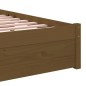 Giroletto Miele in Legno Massello 75x190cm 2FT6 Piccolo Singolo Giroletto Miele in Legno Massello 75x190cm 2FT6 Piccolo Singolo