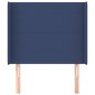 vidaXL Testiera ad Orecchio Blu 83x16x118/128 cm in Tessuto vidaXL Testiera ad Orecchio Blu 83x16x118/128 cm in Tessuto