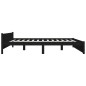 Giroletto con Cassetti Nero 180x200 cm 6FT Super King Giroletto con Cassetti Nero 180x200 cm 6FT Super King