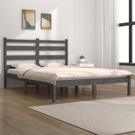 Giroletto Grigio Legno Massello Pino 120x190cm 4FT Small Double