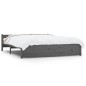 Giroletto Grigio in Legno Massello 150x200 cm 5FT King Size Giroletto Grigio in Legno Massello 150x200 cm 5FT King Size