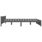 Giroletto Grigio in Legno Massello 150x200 cm 5FT King Size Giroletto Grigio in Legno Massello 150x200 cm 5FT King Size