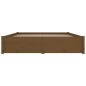 Giroletto con Cassetti Miele 120x190 cm 4FT Small Double Giroletto con Cassetti Miele 120x190 cm 4FT Small Double