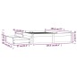 Giroletto con Cassetti Miele 120x190 cm 4FT Small Double Giroletto con Cassetti Miele 120x190 cm 4FT Small Double