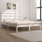 vidaXL Giroletto Bianco in Legno Massello di Pino 140x200 cm vidaXL Giroletto Bianco in Legno Massello di Pino 140x200 cm