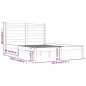 vidaXL Giroletto Bianco in Legno Massello di Pino 140x200 cm vidaXL Giroletto Bianco in Legno Massello di Pino 140x200 cm