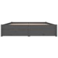Giroletto con Cassetti Grigio 180x200 cm 6FT Super King Giroletto con Cassetti Grigio 180x200 cm 6FT Super King