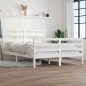 Giroletto in Legno Massello di Pino 160x200 cm Bianco Giroletto in Legno Massello di Pino 160x200 cm Bianco