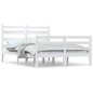 Giroletto in Legno Massello di Pino 160x200 cm Bianco Giroletto in Legno Massello di Pino 160x200 cm Bianco