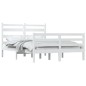 Giroletto in Legno Massello di Pino 160x200 cm Bianco Giroletto in Legno Massello di Pino 160x200 cm Bianco