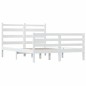 Giroletto in Legno Massello di Pino 160x200 cm Bianco Giroletto in Legno Massello di Pino 160x200 cm Bianco