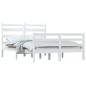 Giroletto in Legno Massello di Pino 140x200 cm Bianco Giroletto in Legno Massello di Pino 140x200 cm Bianco