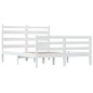 Giroletto in Legno Massello di Pino 140x200 cm Bianco Giroletto in Legno Massello di Pino 140x200 cm Bianco