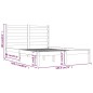 Giroletto Grigio Legno Massello Pino 180x200 cm 6FT Super King