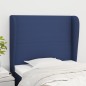 Testiera ad Orecchio Blu 83x23x118/128 cm in Tessuto Testiera ad Orecchio Blu 83x23x118/128 cm in Tessuto