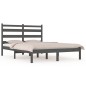 Giroletto Grigio in Legno Massello Pino 150x200cm 5FT King Size Giroletto Grigio in Legno Massello Pino 150x200cm 5FT King Size