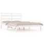 Giroletto Bianco Legno Massello Pino 180x200 cm 6FT Super King Giroletto Bianco Legno Massello Pino 180x200 cm 6FT Super King