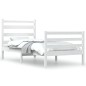 Giroletto in Legno Massello di Pino 90x190 cm Bianco Giroletto in Legno Massello di Pino 90x190 cm Bianco