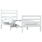 Giroletto in Legno Massello di Pino 90x190 cm Bianco Giroletto in Legno Massello di Pino 90x190 cm Bianco