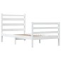 Giroletto in Legno Massello di Pino 90x190 cm Bianco Giroletto in Legno Massello di Pino 90x190 cm Bianco